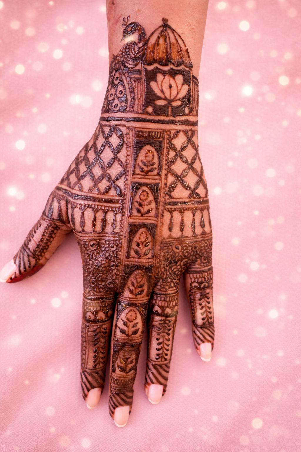 Detailed bridal mehndi